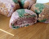 オートミールの三色だんご　カモフラ饅頭作り方16写真