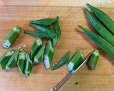 コーンとオクラのスパイスキーマカレー作り方1写真