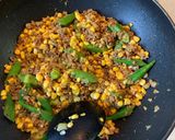 コーンとオクラのスパイスキーマカレー作り方10写真