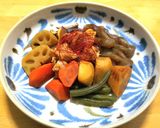 レンジで簡単◎冷凍和風野菜のお煮しめ作り方6写真