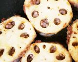 ミンチ練るだけ簡単♪蓮根のミンチ挟み焼き作り方3写真