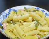 ベーコンと青唐辛子のレンジでパスタ作り方10写真