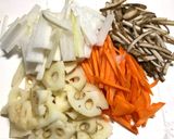 子供も大好き!レンジで5分根野菜きんぴら作り方1写真