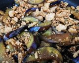 時短料理！ナスと鶏ひき肉の甘辛炒め作り方4写真
