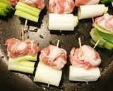 豚バラのネギ留め焼き作り方2写真