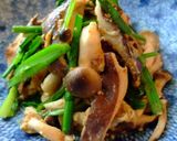 キノコとニラの味噌炒め作り方5写真