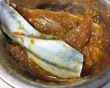 カツオ切り身のにんにく味噌焼き。作り方3写真