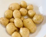 レンチン小芋(じゃがいも)のカレー炒め作り方1写真