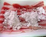 豚バラトマトのチリ味噌ソース炒め作り方1写真