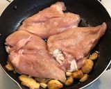 鶏むね肉とチーズ入りトマトソースパスタ作り方2写真