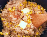 ☆とうもろこしのバター醤油炊き込みご飯☆作り方5写真