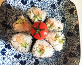 変わり種、明太マヨと胡瓜の細巻作り方9写真