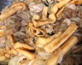 油揚げ入りしょうが焼き作り方3写真