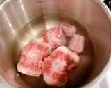 圧力鍋で簡単、牛テールスープ作り方1写真