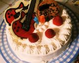 ギターのバースデーケーキ作り方3写真