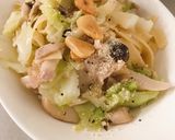 簡単！！豚バラとキャベツのペペロンチーノ作り方13写真