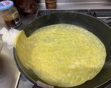 錦糸卵　冷やし中華に作りました作り方3写真
