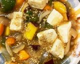 レンジ肉なし甘酢豆腐春雨炒め煮作り方17写真