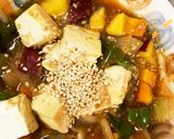 レンジ肉なし甘酢豆腐春雨炒め煮作り方20写真