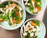 レンジ大根豚こまオイスター味噌青椒肉絲風作り方10写真