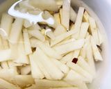 レンジクリームシチュー豚こまのせドーム蒸作り方8写真