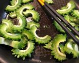 ゴーヤの鰹節味噌チーズ焼、ブルスケッタに作り方1写真