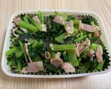 小松菜ベーコン炒め　お弁当にも作り方6写真