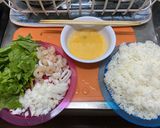 シーフードレタスチャーハン作り方1写真