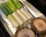 長葱と椎茸のオーブントースター焼き作り方1写真