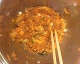 キムチ納豆の油揚げ挟み焼き♪作り方4写真