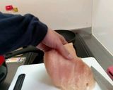 バターロールでマックっぽいチキンタツタ作り方3写真