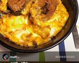 3分クッキング☆半熟卵と鯖缶の丼作り方7写真