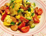 夏野菜たっぷり洋風？ぶっかけそうめん作り方7写真