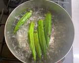 オクラえのき　調味料は牡蠣だし醤油のみ作り方2写真