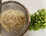 オクラえのき　調味料は牡蠣だし醤油のみ作り方4写真