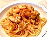 基本のトマトソースで＊お手軽ペスカトーレ作り方8写真