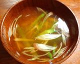 SDGs　葉生姜の葉と茎の香りのお味噌汁作り方5写真