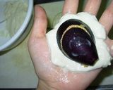 茄子を味わう丸茄子のおやき（蒸しＶｅｒ）作り方4写真