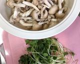 かいわれとしめじの胡麻和え作り方2写真