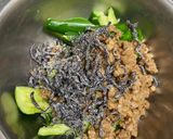 賄い!沖縄風冷やしわさび出汁かけ飯作り方2写真