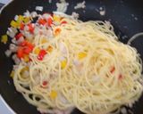 鳥ひき肉とごぼうのパスタ作り方6写真