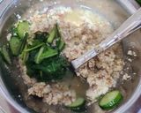 簡単★江戸菜のお漬物が入った冷や汁作り方4写真