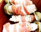 *鉄板焼に♪丹波しめじの豚バラ巻*作り方3写真
