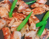漬け込みで♪むね肉とオクラの柚子胡椒焼き作り方5写真
