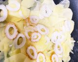 じゃが芋竹輪卵でなんちゃってお好焼き作り方9写真