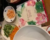 ライスペーパー　生春巻き-お肉/エビ入り作り方3写真