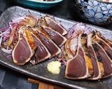 簡単鉄板！冷凍鰹たたきの美味しい食べ方！作り方4写真