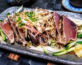 簡単鉄板！冷凍鰹たたきの美味しい食べ方！作り方6写真