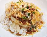 簡単！鶏そぼろで変わり親子丼作り方8写真