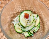 副菜に、ズッキーニとしらすの梅ポン酢和え作り方5写真
